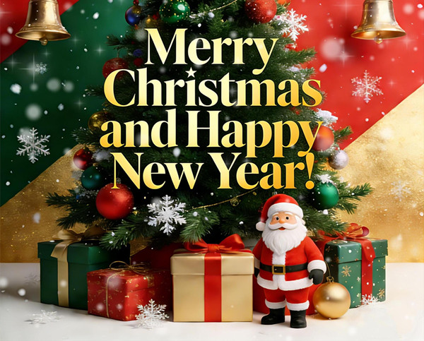 Życzenia świąteczne: Wesołych Świąt i szczęśliwego Nowego Roku!
