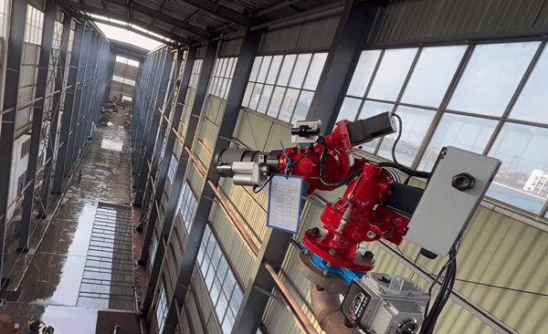 Monitor pożaru z funkcją automatycznego śledzenia jest teraz w pełni zmontowany, przetestowany i wkrótce zostanie wysłany